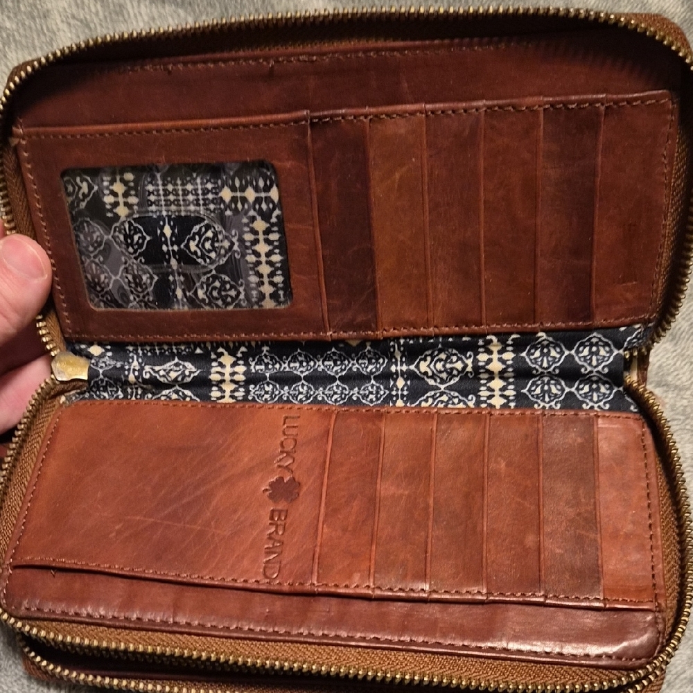 Lucky Brand Brown Leather Wallet - Picture 2 of 5